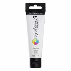 Daler-Rowney System3 Titanium White Acrylic Paint 59ml