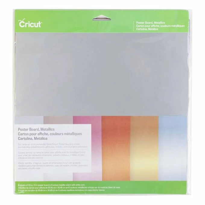 Cricut Metallic Poster Board 12 X 12 Inches 6 Pack 3 Cricut Metallic Poster Board 12 X 12 Inches 6 Pack
