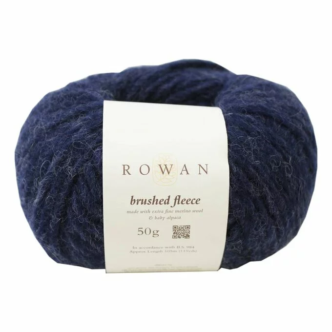 Rowan Blue Grotto Brushed Fleece Yarn 50g 3 Rowan Blue Grotto Brushed Fleece Yarn 50g