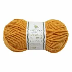 The WI Women’s Institute Mustard Soft And Chunky Yarn 100g