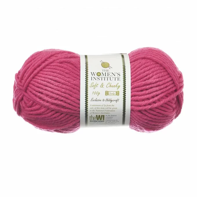 The WI Women’s Institute Pink Soft And Chunky Yarn 100g 3 The WI Women’s Institute Pink Soft And Chunky Yarn 100g
