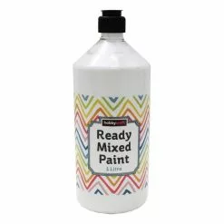 Hobbycraft White Ready Mixed Paint 1 Litre