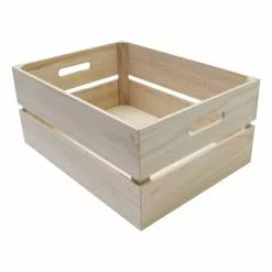 Hobbycraft Wooden Crate 40cm X 30cm X 18cm