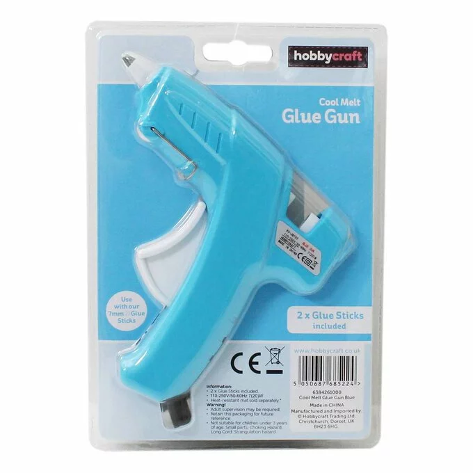 Hobbycraft Blue Mini Cool Melt Glue Gun 4 Hobbycraft Blue Mini Cool Melt Glue Gun - Image 2