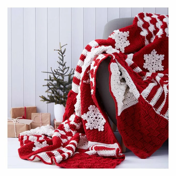 Knitcraft Christmas Blanket Digital Pattern 0137 3 Knitcraft Christmas Blanket Digital Pattern 0137