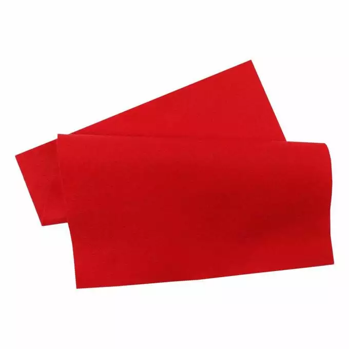 Hobbycraft Red Polyester Felt Sheet A4 3 Hobbycraft Red Polyester Felt Sheet A4