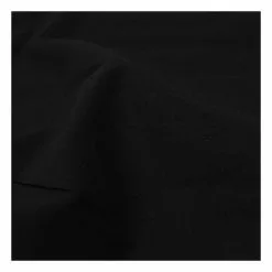 Visage Black Cotton Homespun Fabric Pack 112cm X 2m