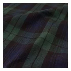 Visage Navy And Green Polycotton Tartan Fabric Pack 112cm X 2m