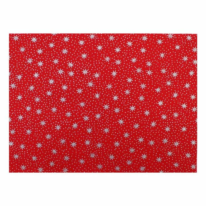 Hobbycraft Red Glitter Star Felt Sheet A4 4 Hobbycraft Red Glitter Star Felt Sheet A4 - Image 2