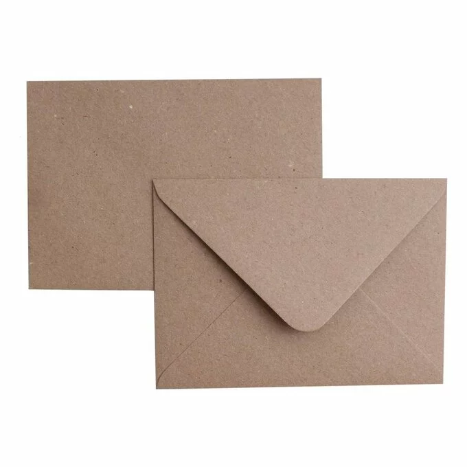 Craft UK Kraft Envelopes C6 50 Pack 3 Craft UK Kraft Envelopes C6 50 Pack
