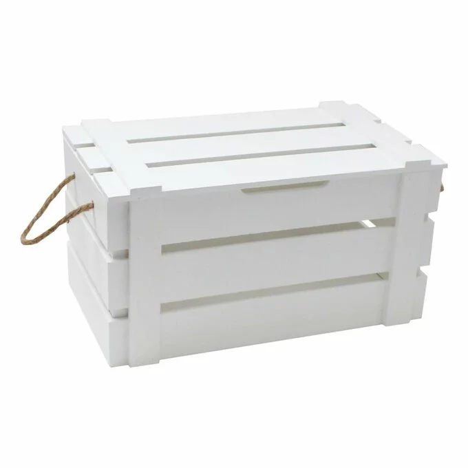 Hobbycraft White Wedding Hamper Crate 42cm X 24cm X 22cm 5 Hobbycraft White Wedding Hamper Crate 42cm X 24cm X 22cm - Image 3