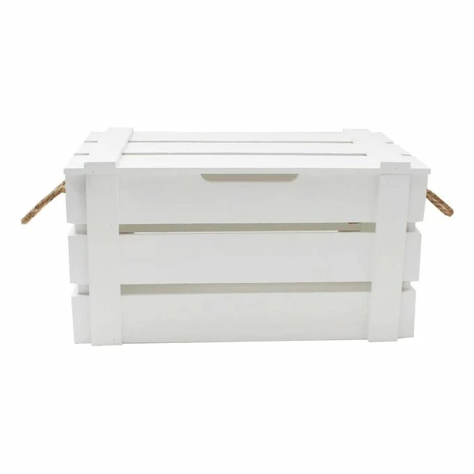 Hobbycraft White Wedding Hamper Crate 42cm X 24cm X 22cm 4 Hobbycraft White Wedding Hamper Crate 42cm X 24cm X 22cm - Image 2