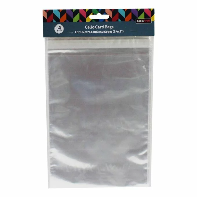 Hobbycraft Clear Cello Bags C5 50 Pack 4 Hobbycraft Clear Cello Bags C5 50 Pack - Image 2