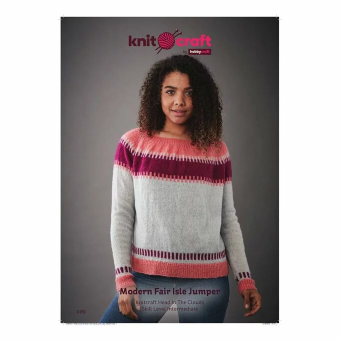 Knitcraft Modern Fair Isle Jumper Digital Pattern 0191 3 Knitcraft Modern Fair Isle Jumper Digital Pattern 0191