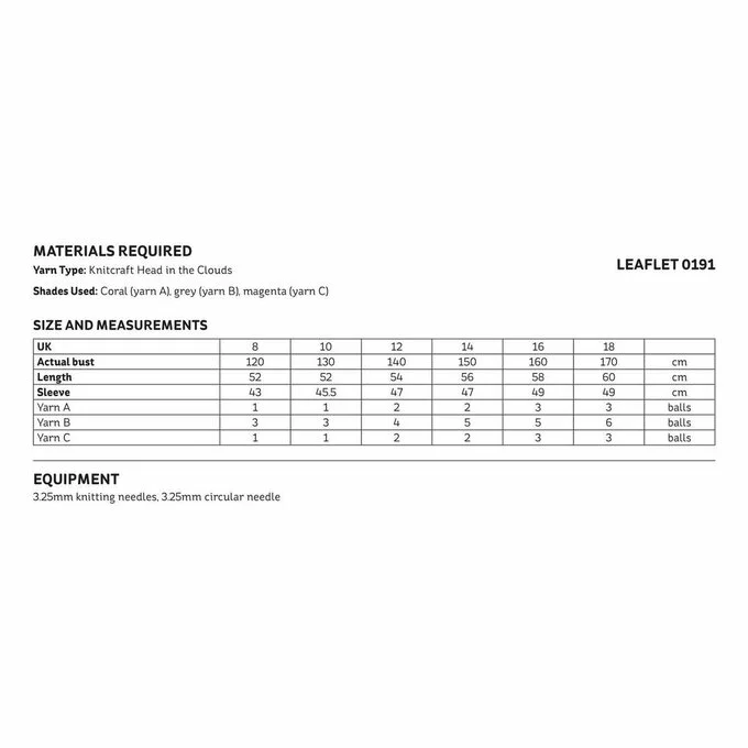 Knitcraft Modern Fair Isle Jumper Digital Pattern 0191 4 Knitcraft Modern Fair Isle Jumper Digital Pattern 0191 - Image 2