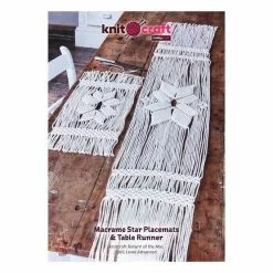 Knitcraft Macrame Star Placemats And Table Runner Digital Pattern 0207