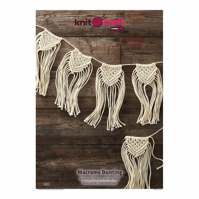 Knitcraft Macrame Bunting Digital Pattern 0203 3 Knitcraft Macrame Bunting Digital Pattern 0203