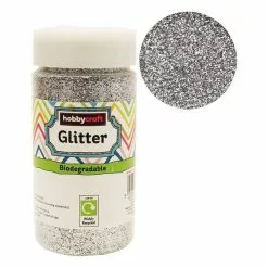 Hobbycraft Silver Biodegradable Glitter Shaker 250g