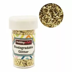 Hobbycraft Gold Biodegradable Flaky Glitter Shaker 20g