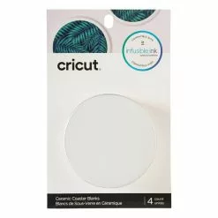 Cricut Blank Round Ceramic Coasters 4 Pack