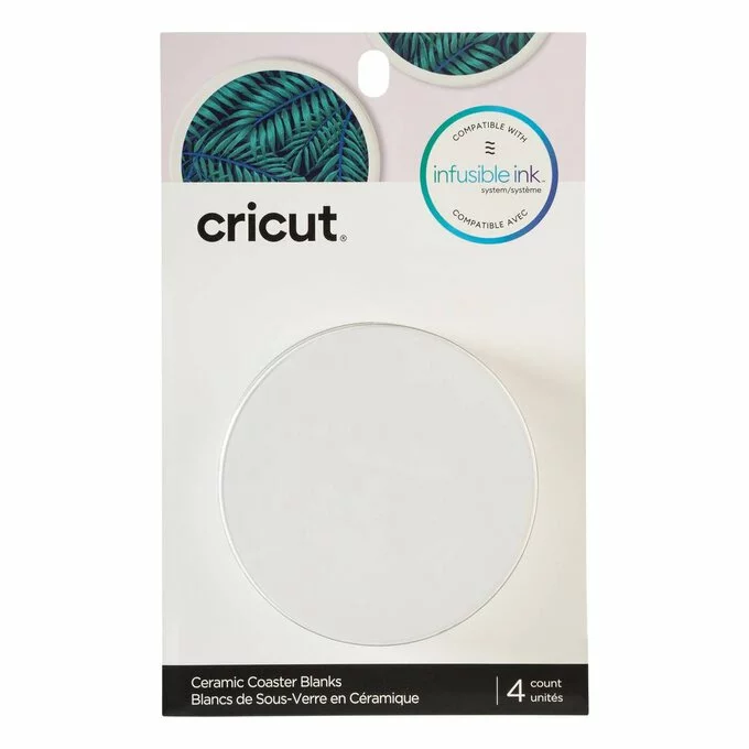 Cricut Blank Round Ceramic Coasters 4 Pack 3 Cricut Blank Round Ceramic Coasters 4 Pack