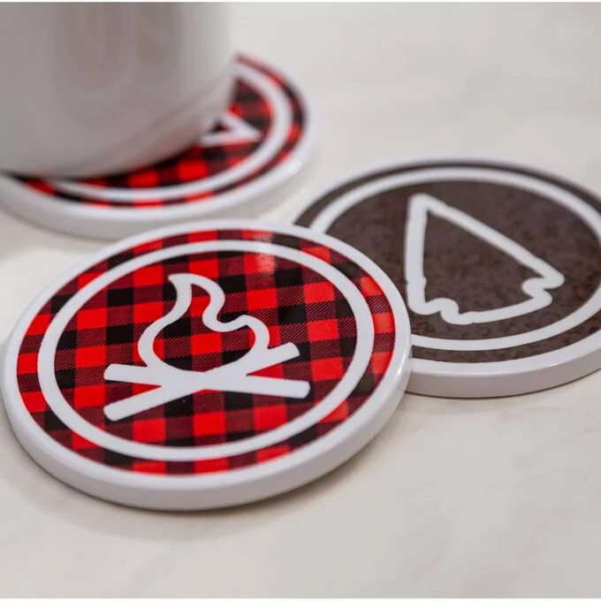 Cricut Blank Round Ceramic Coasters 4 Pack 5 Cricut Blank Round Ceramic Coasters 4 Pack - Image 3