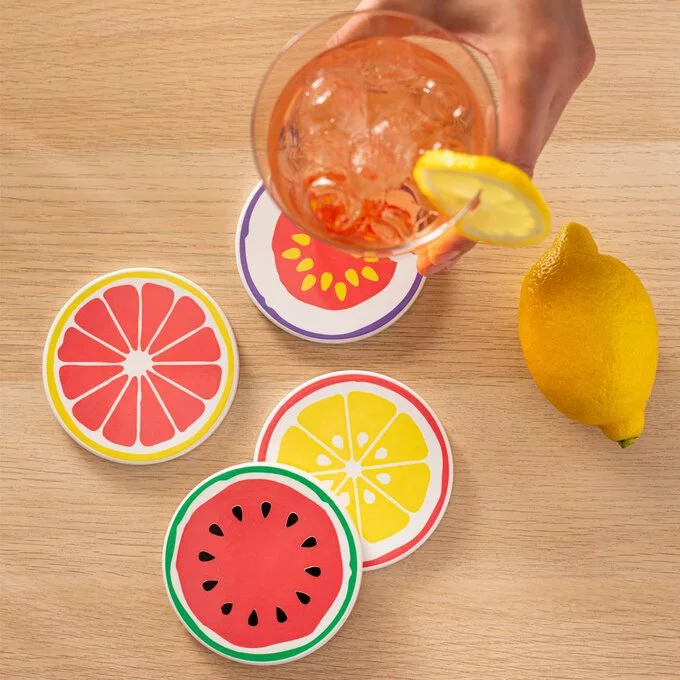 Cricut Blank Round Ceramic Coasters 4 Pack 7 Cricut Blank Round Ceramic Coasters 4 Pack - Image 5