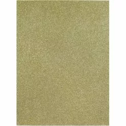 Hobbycraft Light Gold Glitter Foam Sheet 22.5cm X 30cm