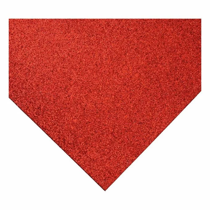 Hobbycraft Red Glitter Foam Sheet 22.5cm X 30cm 4 Hobbycraft Red Glitter Foam Sheet 22.5cm X 30cm - Image 2