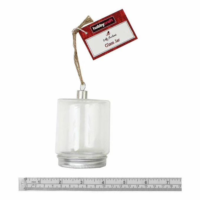Hobbycraft Fillable Glass Mason Jar Hanging Decoration 6 Hobbycraft Fillable Glass Mason Jar Hanging Decoration - Image 4