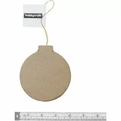 Hobbycraft Mache Hanging Bauble Decoration 9.5cm 9 Hobbycraft Mache Hanging Bauble Decoration 9.5cm -Cheap Christmas Crafts for Kids Store 649641 1000 3 mache hanging bauble decoration 9 5cm