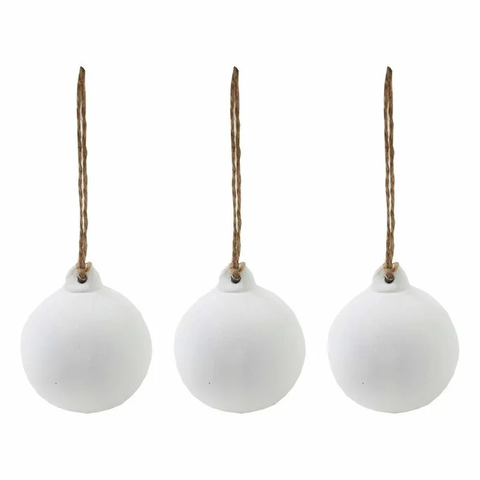 Hobbycraft Ceramic Baubles With Jute 3 Pack 3 Hobbycraft Ceramic Baubles With Jute 3 Pack