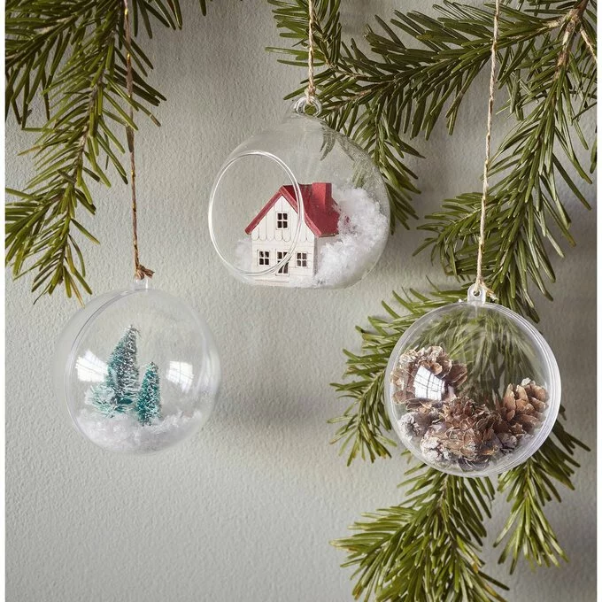 Hobbycraft Small Fillable Baubles 6cm 6 Pack 6 Hobbycraft Small Fillable Baubles 6cm 6 Pack - Image 4
