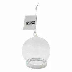 Hobbycraft Fillable Glass Hanging Snow Globe 8cm