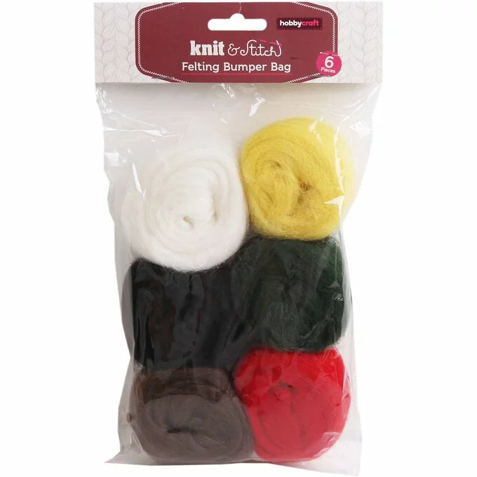 Hobbycraft Christmas Felting Bumper Bag 6 Pack 5 Hobbycraft Christmas Felting Bumper Bag 6 Pack - Image 3