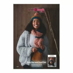 Knitcraft Cosy Hat And Scarf Set Digital Pattern 0237