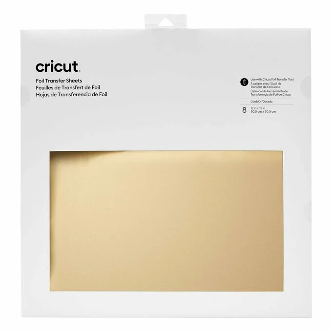 Cricut Gold Transfer Foil Sheets 12 X 12 Inches 8 Pack 3 Cricut Gold Transfer Foil Sheets 12 X 12 Inches 8 Pack