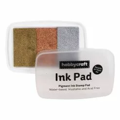 Hobbycraft Metallic Ink Pad 3 Pack