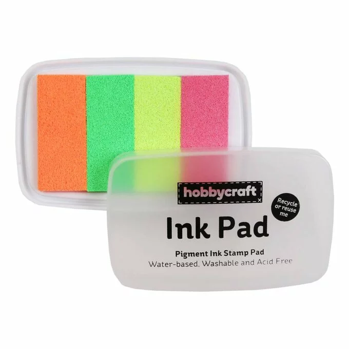 Hobbycraft Neon Ink Pad 4 Pack 3 Hobbycraft Neon Ink Pad 4 Pack
