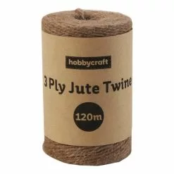 Hobbycraft Natural Jute Twine 3 Ply 120m