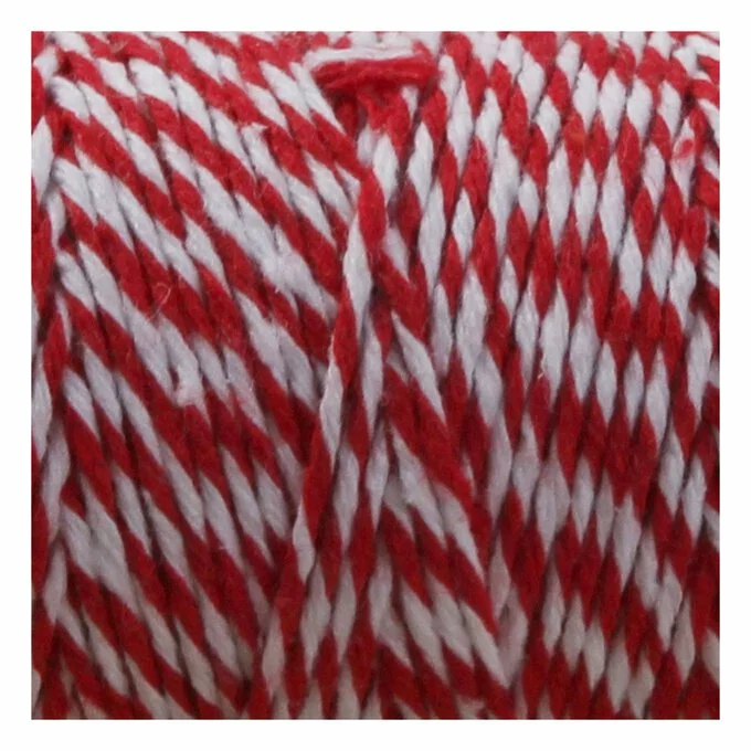 Hobbycraft Red And White Cotton Twine 100m 4 Hobbycraft Red And White Cotton Twine 100m - Image 2
