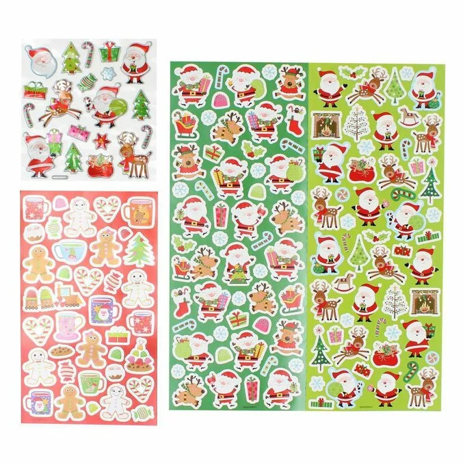 Hobbycraft Traditional Christmas Stickers Waterfall 3 Pack 3 Hobbycraft Traditional Christmas Stickers Waterfall 3 Pack