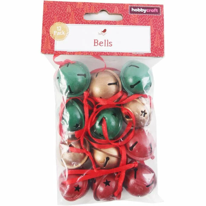 Hobbycraft Red Gold And Green Christmas Jingle Bells 12 Pack 6 Hobbycraft Red Gold And Green Christmas Jingle Bells 12 Pack - Image 4