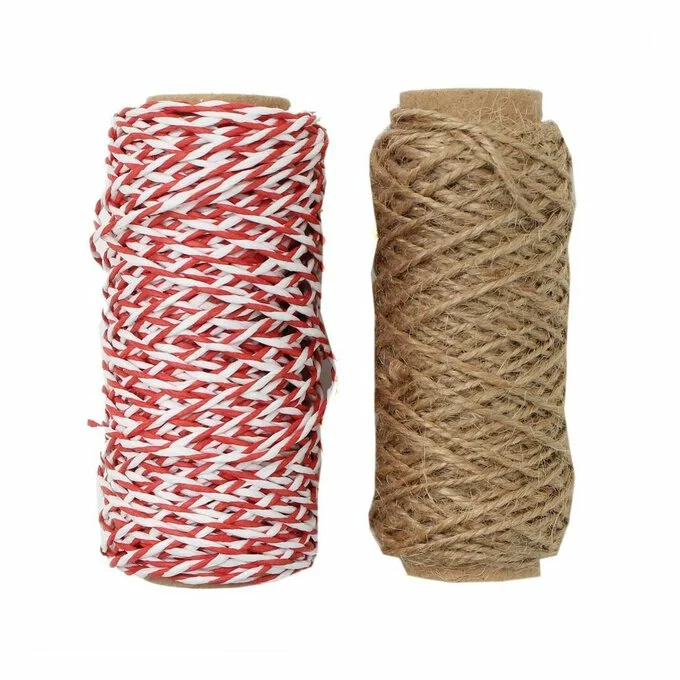 Hobbycraft Red And Natural Twine 20m 2 Pack 3 Hobbycraft Red And Natural Twine 20m 2 Pack