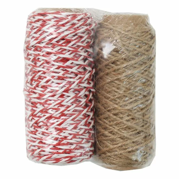 Hobbycraft Red And Natural Twine 20m 2 Pack 4 Hobbycraft Red And Natural Twine 20m 2 Pack - Image 2