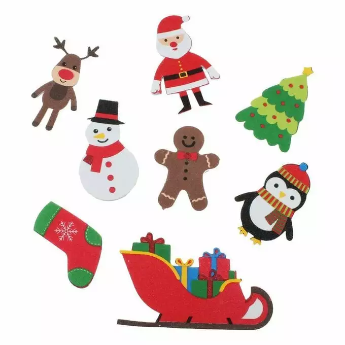 Hobbycraft Traditional Christmas Foam Stickers 22 Pack 3 Hobbycraft Traditional Christmas Foam Stickers 22 Pack