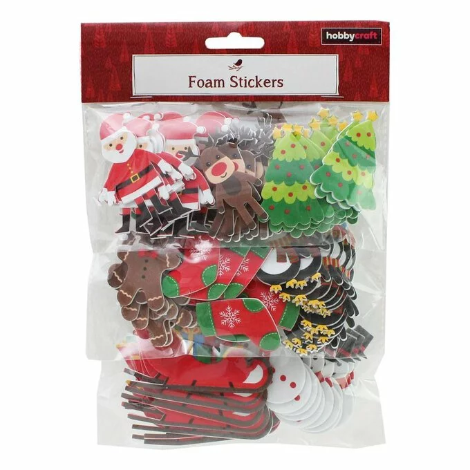 Hobbycraft Traditional Christmas Foam Stickers 22 Pack 4 Hobbycraft Traditional Christmas Foam Stickers 22 Pack - Image 2