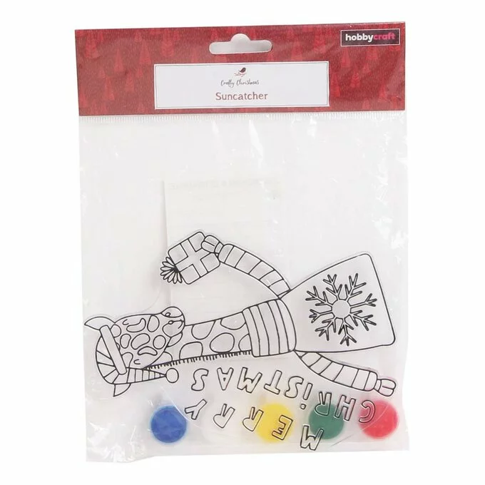 Hobbycraft Christmas Giraffe Suncatcher Kit 4 Hobbycraft Christmas Giraffe Suncatcher Kit - Image 2
