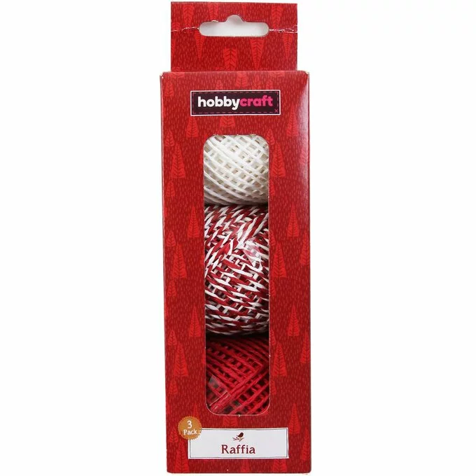 Hobbycraft Christmas Raffia 3 Pack 5 Hobbycraft Christmas Raffia 3 Pack - Image 3