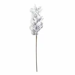 Hobbycraft Silver Leaf And Berry Stem 70cm